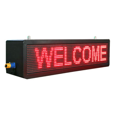 Single Color Running Text LED Display / P10 Dip LED Module 140degree