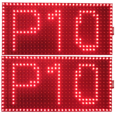 320*160mm Signboard Monochrome LED Display  / Custom P10 Outdoor LED Screen