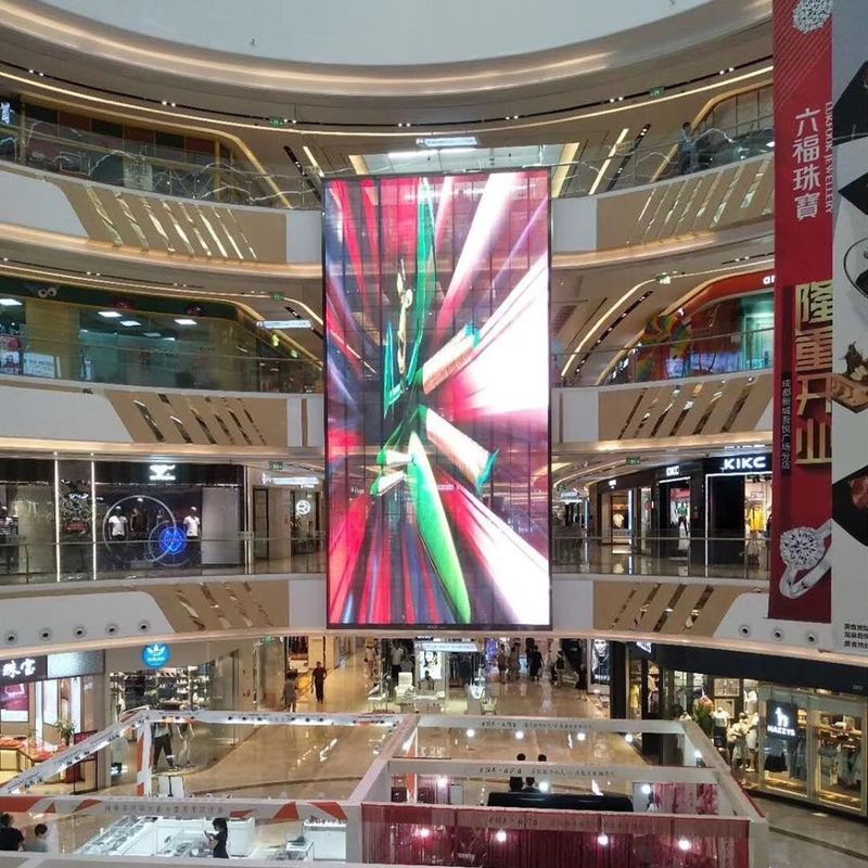 256x64 Flexible Transparent LED Screens Advertising LED Display Video Wall 1000x500mm